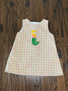 Girls Boutique Mermaid Appliqué Dress Petite Soeur 2T